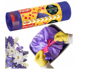 Worki z taśmą zapachowe Paclan 35L 14szt