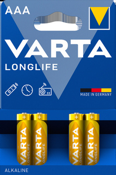 VARTA bateria alkaliczna Longlife LR3 AAA BL4