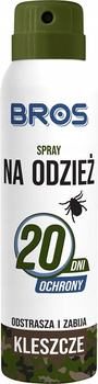 Bros Spray na odzież przeciwko kleszczom 90 ml
