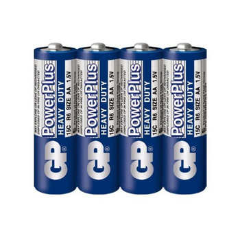 GP bateria Zinc-Carbon Heavy Duty PowerPlus AA shrink 4