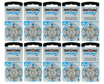 RAYOVAC Baterie słuchowe 675 Implant Pro+ 60 szt.