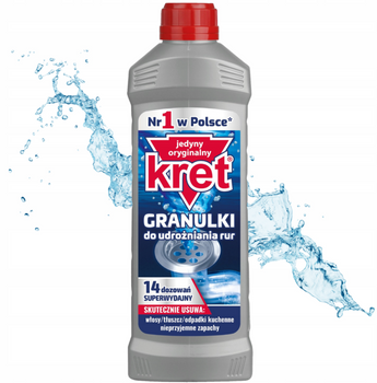 KRET 560G GRANULKI DO UDROŻNIANIA RUR //PIPES UNBLOCKING GRANULATES12/84/1008 PL