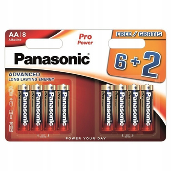 PANASONIC bateria alkaliczna PRO Power AA BL8