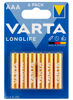 Battery VARTA Longlife 6 AAA alkaline bl.6
