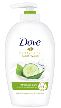 DOVE LIQUID HAND WASH 250ML CUCUMBER & GREEN TEA 12/190/2280 PL*