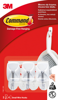 COMMAND HACZYKI Z METALOWYM UCHWYTEM 3SZT+4SZT MALE PASKI