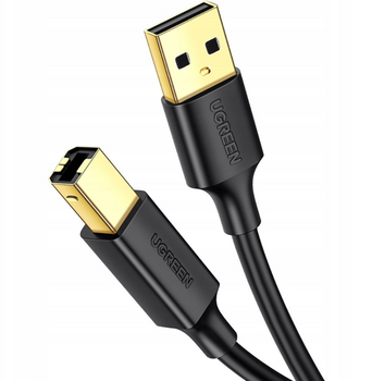 UGREEN kabel USB Typ B do drukarki męski - USB 2.0 męski 480 Mbps 1 m czarny US135 20846