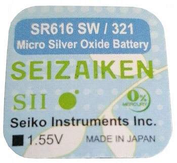 SEIZAIKEN bateria srebrowa SR616SW / 321 BL1