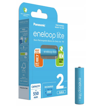 ENELOOP Akumulatorki LITE AAA 550 mAh bl.2
