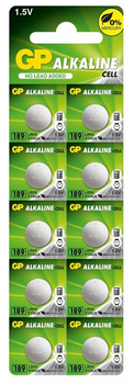 GP bateria alkaliczna LR54 / V10GA / 189 BL10