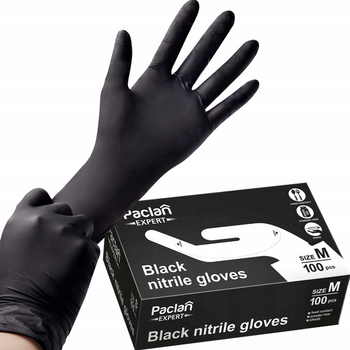 Rękawiczki nitrylowe M Paclan 100 szt.