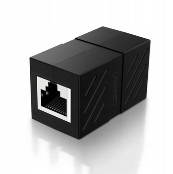 UGREEN Złączka sieciowa łącznik kabli sieciowych Ethernet RJ45 10 Gbps czarny NW114 20390