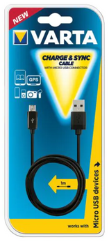 Varta Charge & Sync Kabel Ze Złączem Micro-Usb Do Ładowania I Synchronizacji Danych