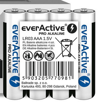 everActive bateria alkaliczna Pro AAA zgrzew 4 szt.