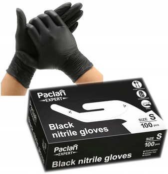 Rękawiczki nitrylowe S Paclan 100 szt.
