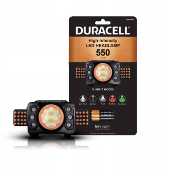 DURACELL LATARKA CZOŁOWA 550 LM 3AAA