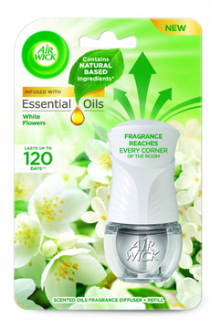 AIRWICK 19ML ELEKTRYCZNY KOMPLET BIAŁE KWIATY / WHITE FLOWERS COMPLETE 6/200/1200