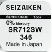 SEIZAIKEN bateria srebrowa SR712SW / 346 BL1