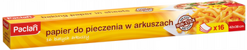 Papier do pieczenia w arkuszach Paclan 16 szt Biał