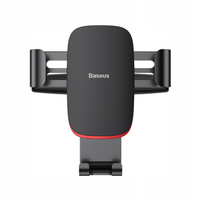 Baseus Metal Age Gravity Car Mount metalowy samochodowy uchwyt grawitacyjny na slot CD czarny SUYL-J01