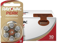 RAYOVAC Baterie słuchowe 312 PEAK PERFORMANCE 60 szt.