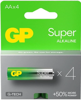 GP bateria alkaliczna SUPER G-TECH AA BL4