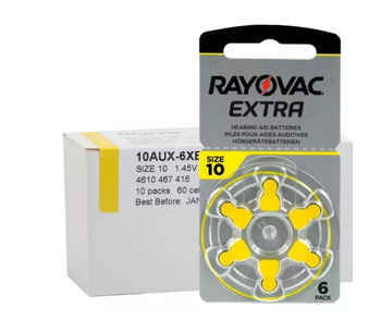 RAYOVAC Baterie słuchowe 10 Extra 60 szt.