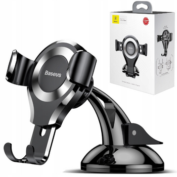 Baseus Uchwyt Osculum SUYL-XP0S grawitacyjny samochodowy na szybę lub deskę rozdzielczą - srebrny