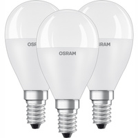 OSRAM 3x Żarówka LED KULKA E14 P45 7W = 60W 3000K 