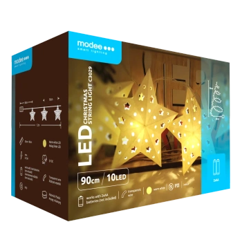 Lampki gwiazdy BAT modee 0,9m WARM 10LED ML-C3029
