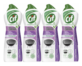 CIF CREAM 780G LILA FLOWER 14/60/840x4 /zestaw