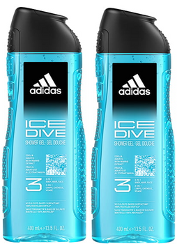 ADIDAS SHOWER GEL 400ML MEN ICE DIVE 3IN1 12/108/12962x /zestaw