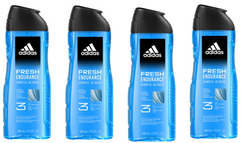 ADIDAS SHOWER GEL 400ML MEN FRESH ENDURANCE 3IN1 12/108/1296 PL/x4 /zestaw