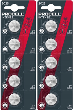 PROCELL INTENSE CR2025 10 szt. - zestaw