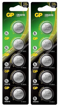 GP bateria litowa CR2016 10 szt. - zestaw