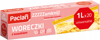Woreczki z suwakiem Paclan 1L 20 szt.