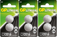 GP bateria litowa CR2016 BL2x3 /zestaw