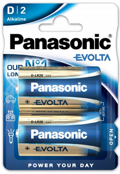 PANASONIC bateria alkaliczna Evolta LR20 BL2