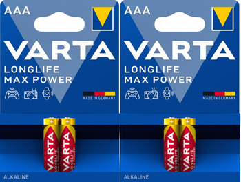 Batteries VARTA Longlife Max Power AAA bl.2x2 /zestaw