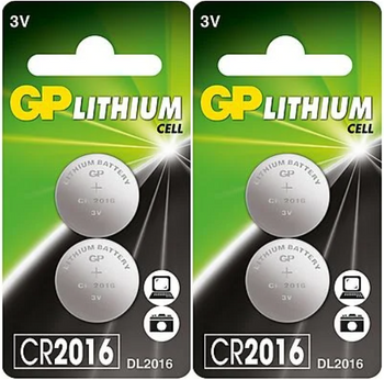 GP bateria litowa CR2016 BL2x2 /zestaw