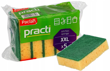 Practi gąbki do naczyń Paclan 5szt
