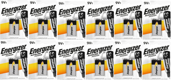 ENERGIZER Bateria alkaliczna POWER 9V bl.1 / zestaw 12 szt.