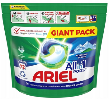 ARIEL CAPS ALL IN ONE MOUNTAIN SPRING 72 PCS 2/126/252