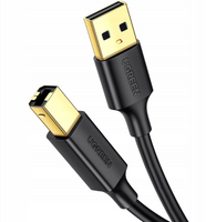 UGREEN kabel USB Typ B do drukarki męski - USB 2.0 męski 480 Mbps 1 m czarny US135 20846