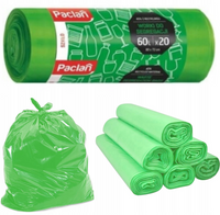 Worek do segr szkło Paclan 60l 20 szt zielony