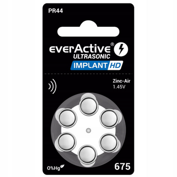 everActive baterie słuchowe ULTRASONIC IMPLANT HD 675 bl.6