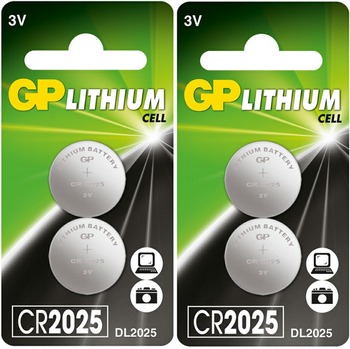 GP bateria litowa CR2025 BL2x2 /zestaw