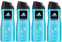 ADIDAS SHOWER GEL 400ML MEN ICE DIVE 3IN1 12/108/1296x4 /zestaw