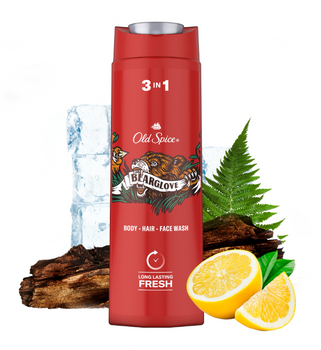 OLD SPICE SHOWER GEL 400 ML 3IN1 BEARGLOVE 6/240/1440 PL