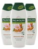 PALMOLIVE ŻEL POD PRYSZNIC 500ML ALMOND & MILK x3/zestaw
